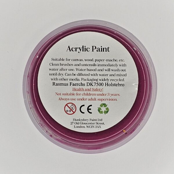 Hunkydory - Artist Acrylic Paint - Glitter - Pink - 03