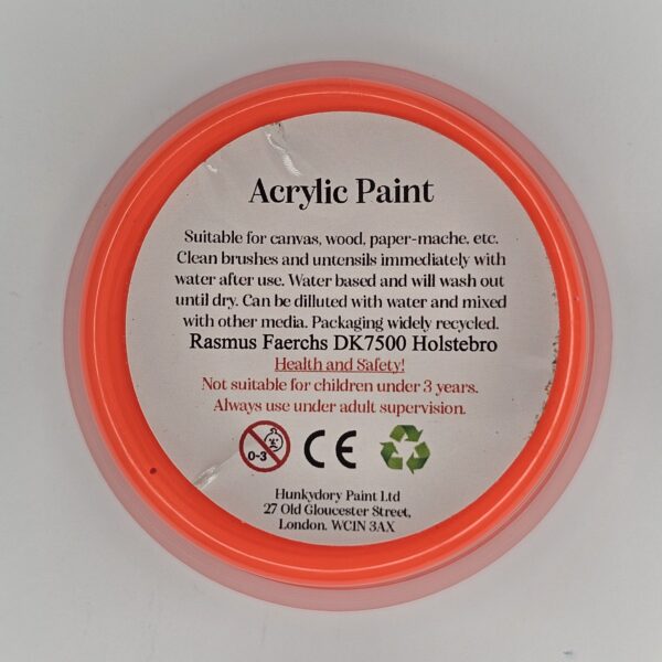 Hunkydory - Artist Acrylic Paint - Neon - Red - 03