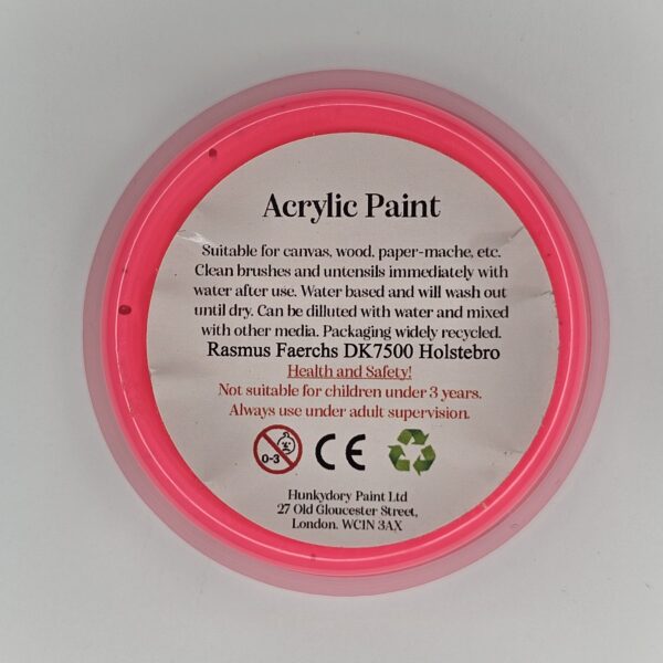 Hunkydory - Artist Acrylic Paint - Neon - Pink - 04