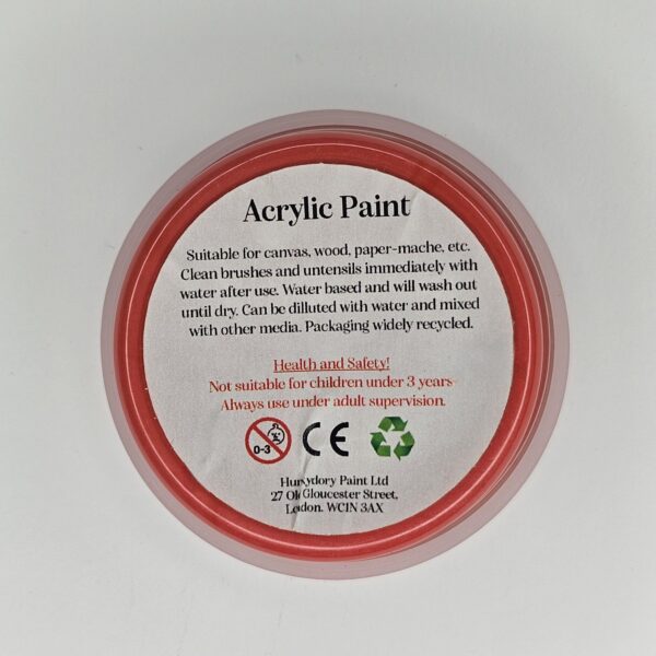 Hunkydory - Artist Acrylic Paint - Metallic - Red - 04