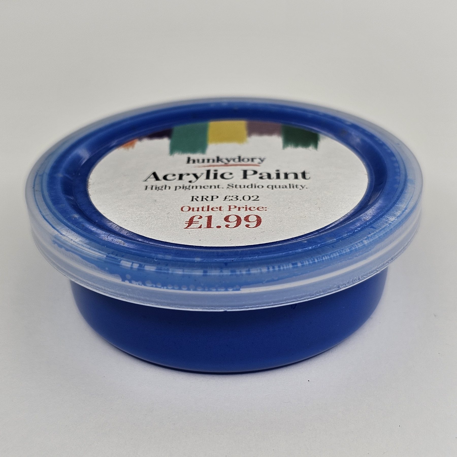 Hunkydory - Artist Acrylic Paint - Neon - Blue- 05