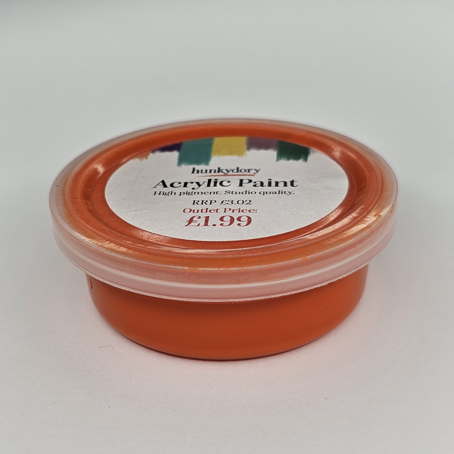 Hunkydory - Artist Acrylic Paint - Matt - Orange - 05
