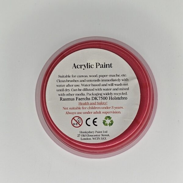 Hunkydory - Artist Acrylic Paint - Metallic - Pink - 05