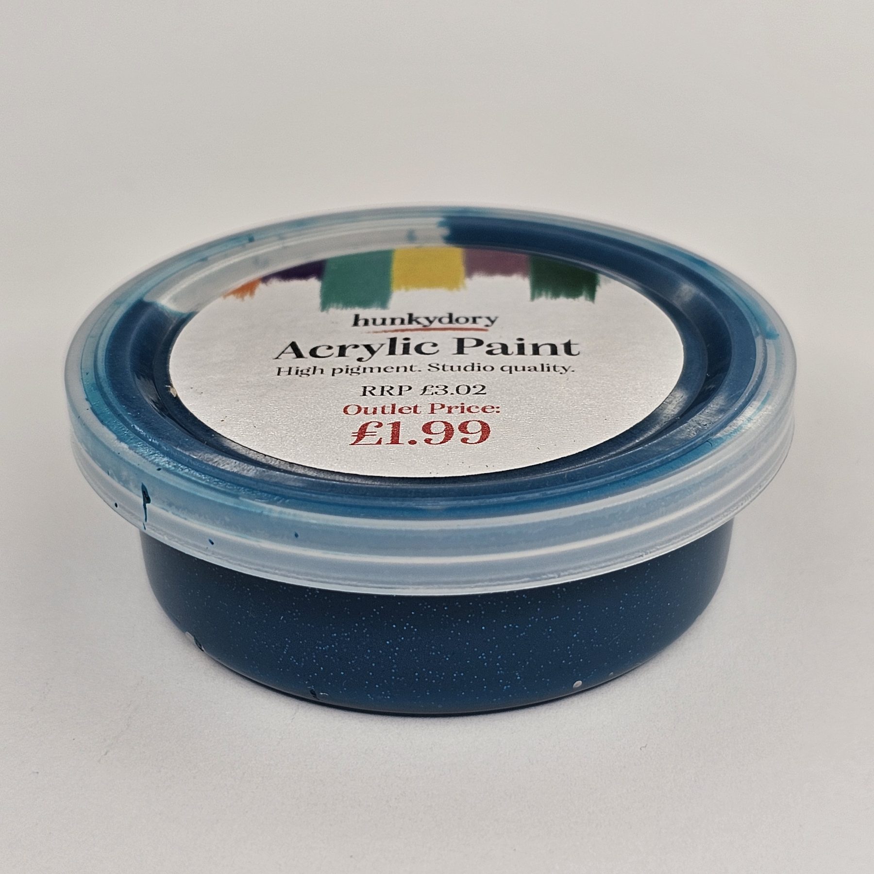 Hunkydory - Artist Acrylic Paint - Glitter - Turquoise - 05