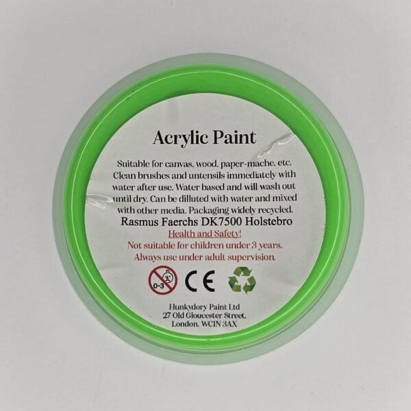 Hunkydory - Artist Acrylic Paint - Neon - Green- 06