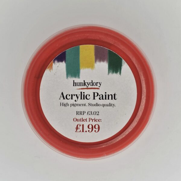 Hunkydory - Artist Acrylic Paint - Matt - Red - 06