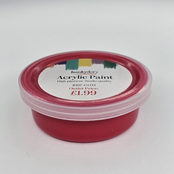 Hunkydory - Artist Acrylic Paint - Matt - Primary Red - 07