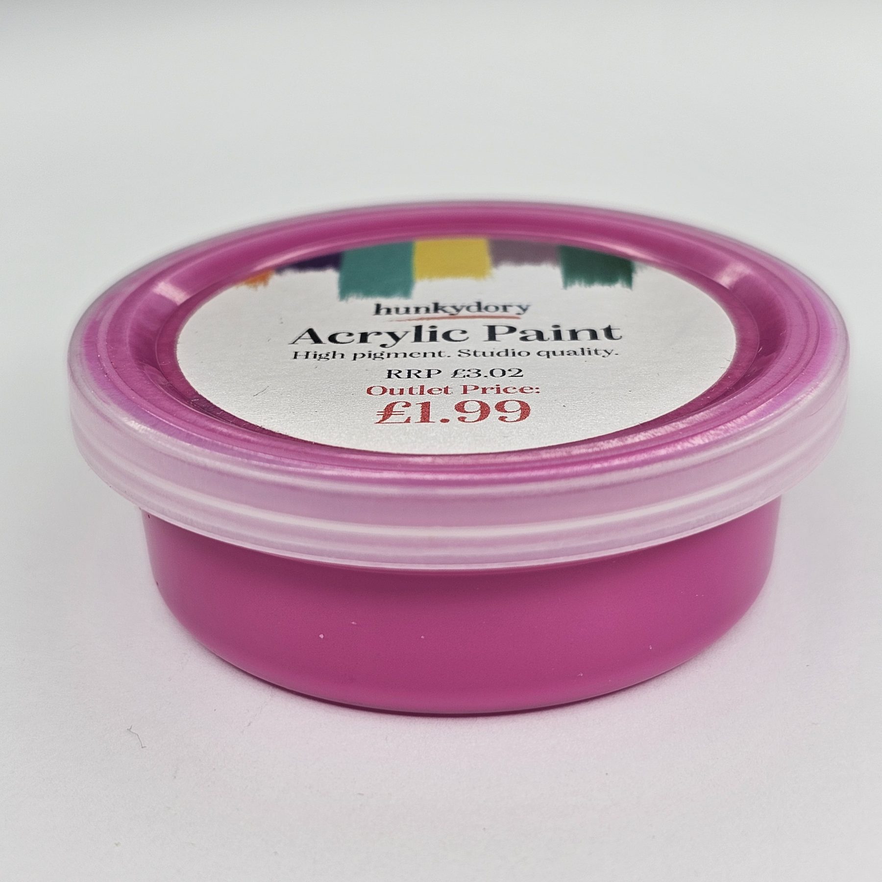 Hunkydory - Artist Acrylic Paint - Matt - Pink - 08