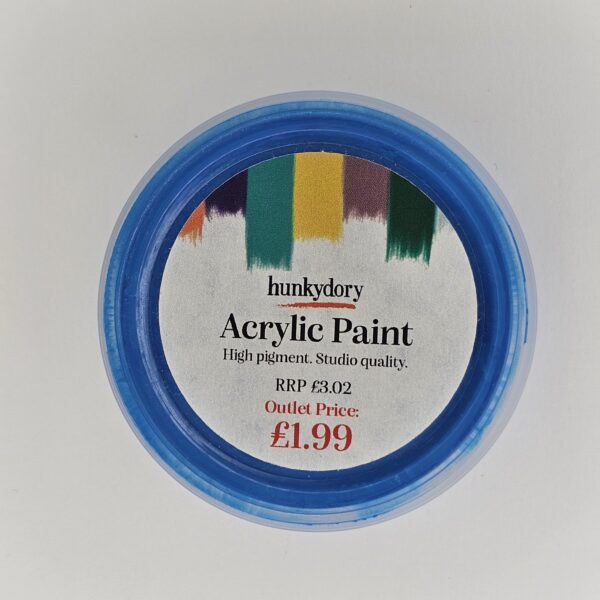 Hunkydory - Artist Acrylic Paint - Matt - Primary Blue - 10