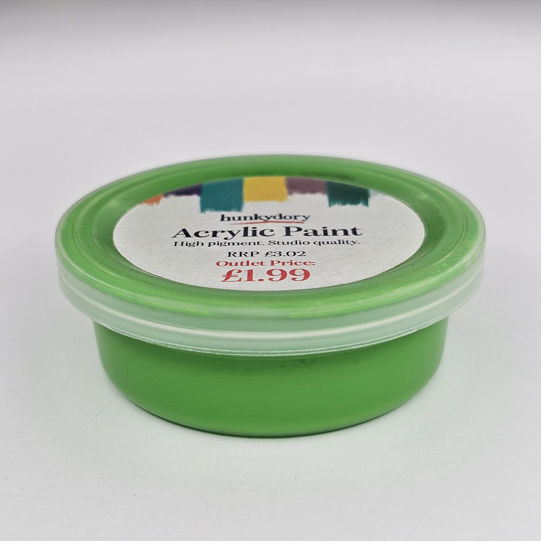 Hunkydory - Artist Acrylic Paint - Matt - Light Green - 12