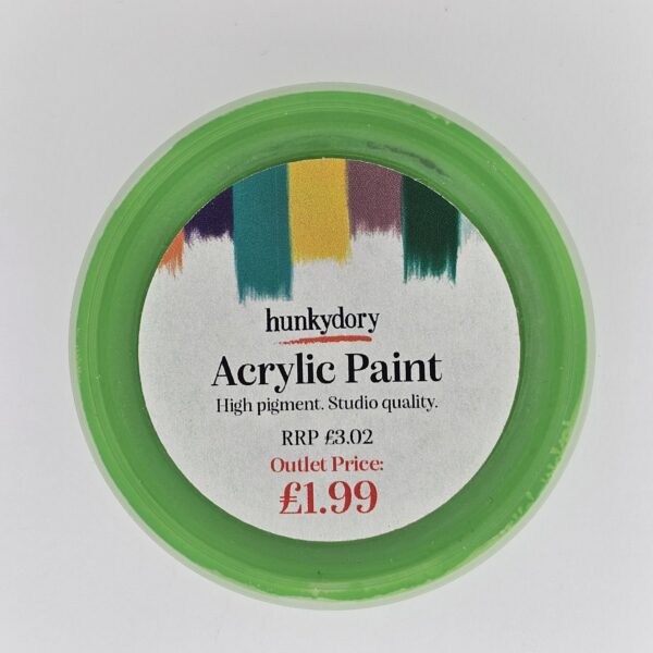 Hunkydory - Artist Acrylic Paint - Matt - Light Green - 12