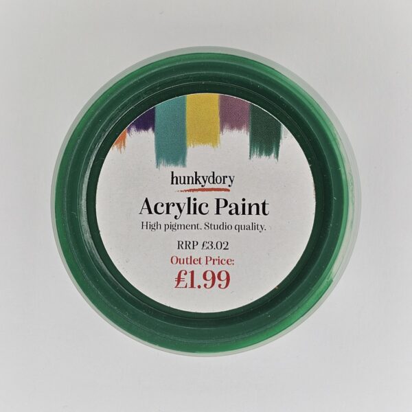 Hunkydory - Artist Acrylic Paint - Matt - Dark Green - 13