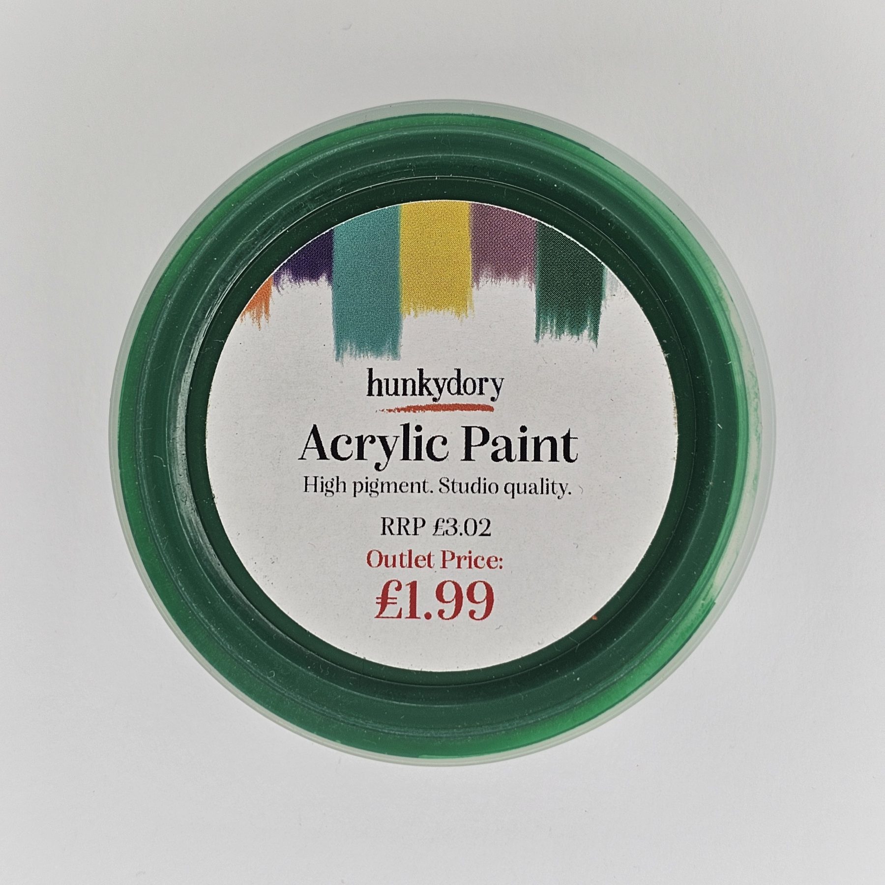 Hunkydory - Artist Acrylic Paint - Matt - Dark Green - 13
