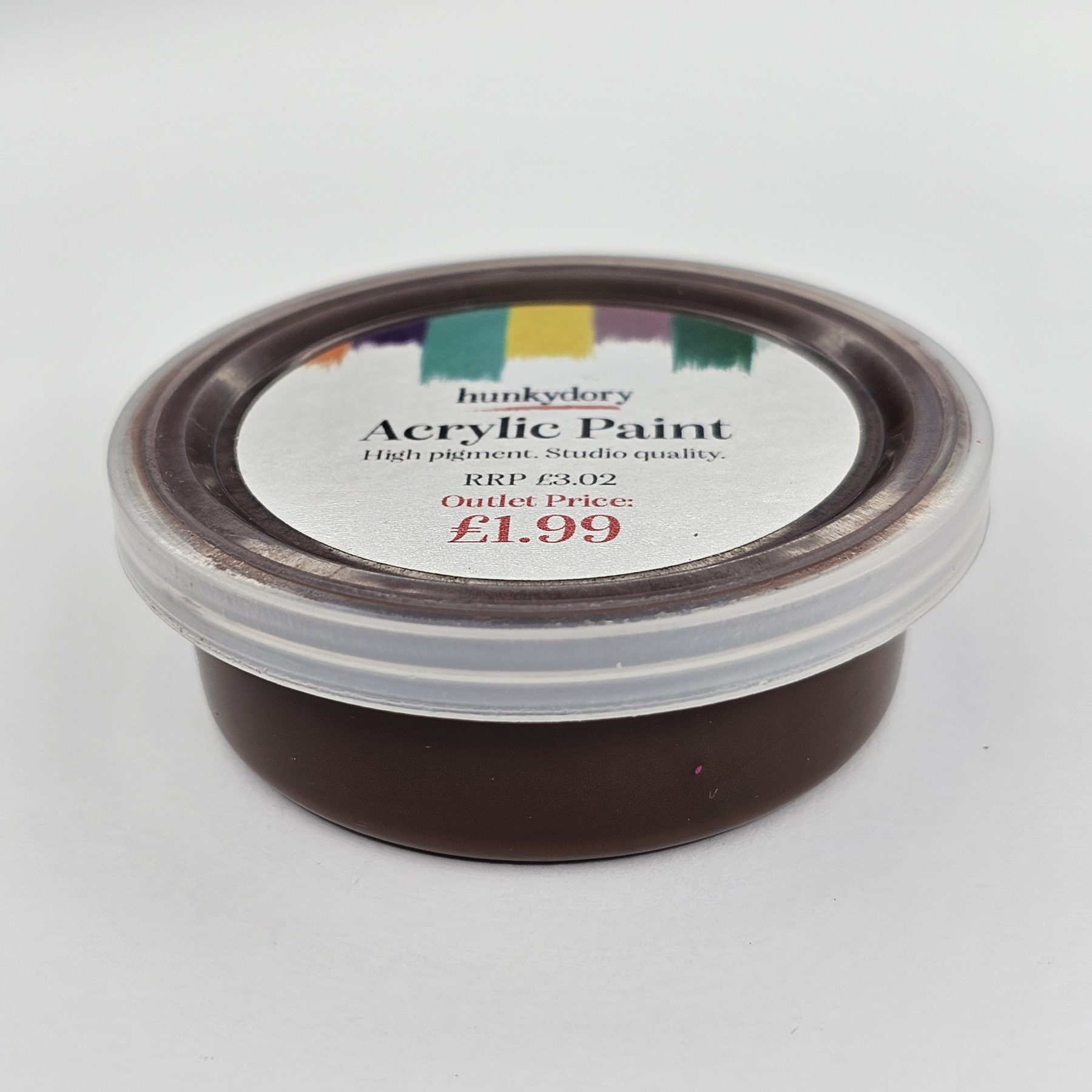 Hunkydory - Artist Acrylic Paint - Matt - Brown - 14