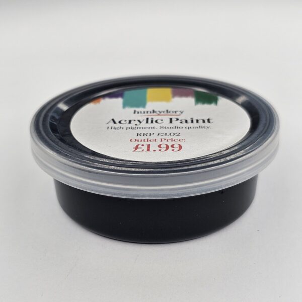 Hunkydory - Artist Acrylic Paint - Matt - Black - 15