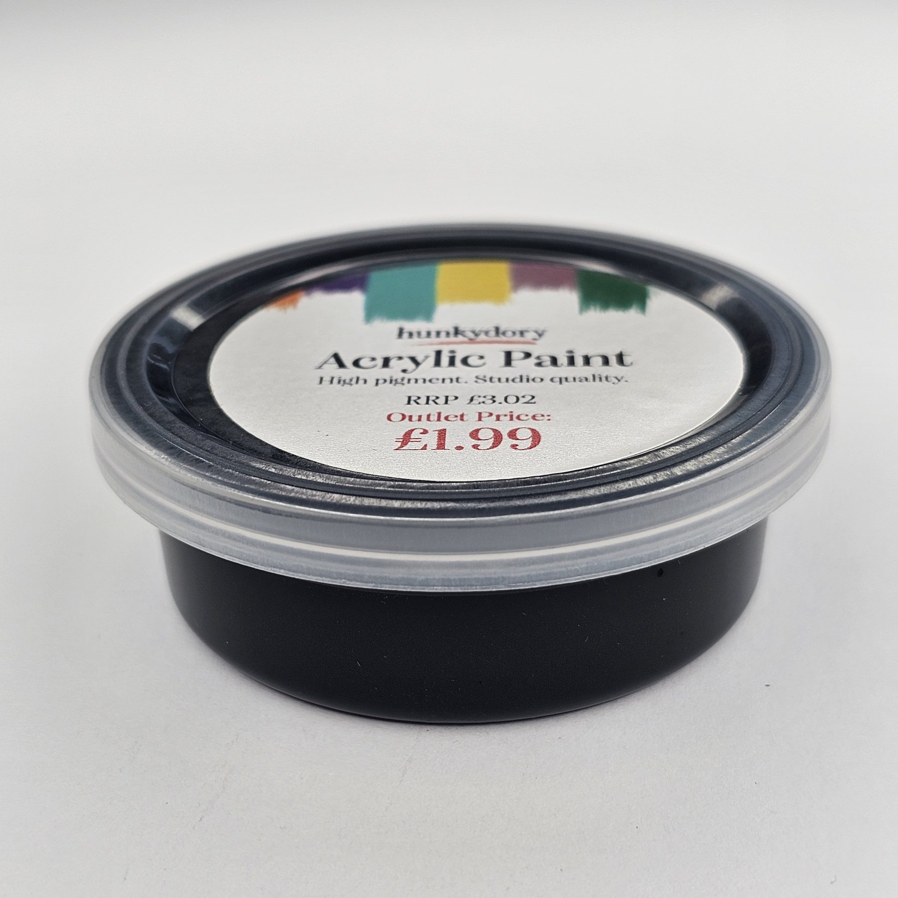 Hunkydory - Artist Acrylic Paint - Matt - Black - 15