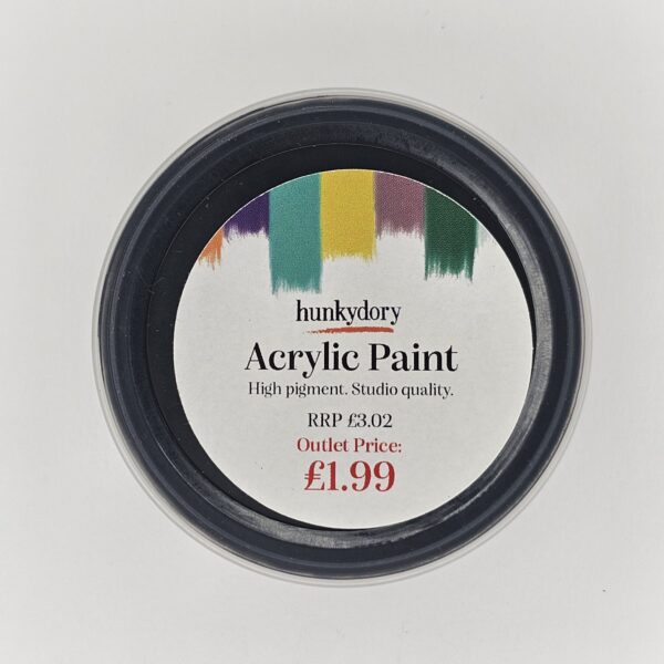 Hunkydory - Artist Acrylic Paint - Matt - Black - 15