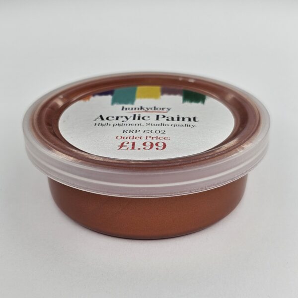 Hunkydory - Artist Acrylic Paint - Metallic - Copper - 15