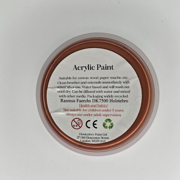 Hunkydory - Artist Acrylic Paint - Metallic - Copper - 15