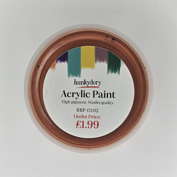 Hunkydory - Artist Acrylic Paint - Metallic - Copper - 15