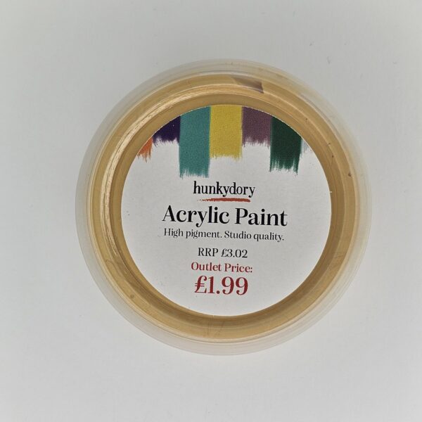 Hunkydory - Artist Acrylic Paint - Metallic - Gold - 16
