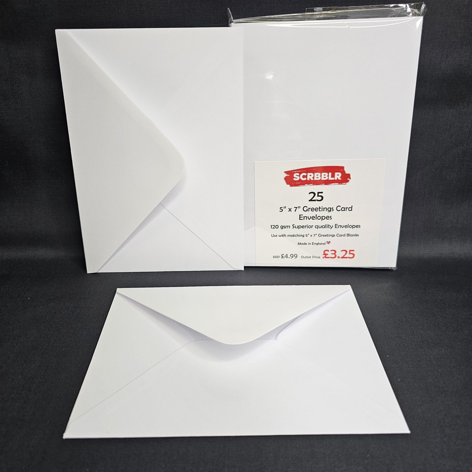 Luxury 5″ x 7″ Card Blanks 30 Pack / 5″ x 7″ Envelopes Pack 25