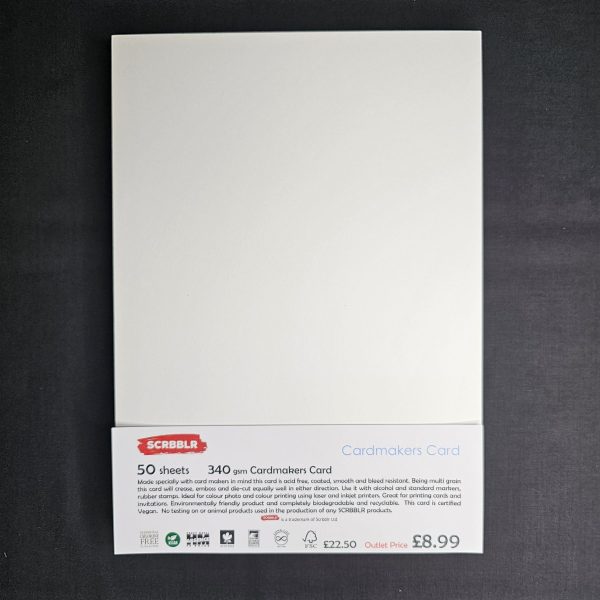 SCBBLR A4 Super Smooth White Card 50 Sheets