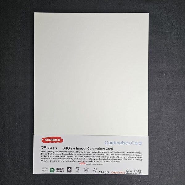 SCBBLR A4 Super Smooth White Card 25 Sheets