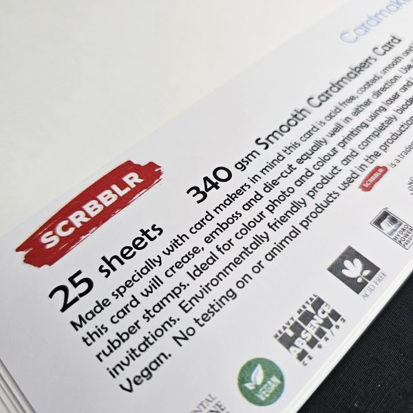 SCBBLR A4 Super Smooth White Card 25 Sheets