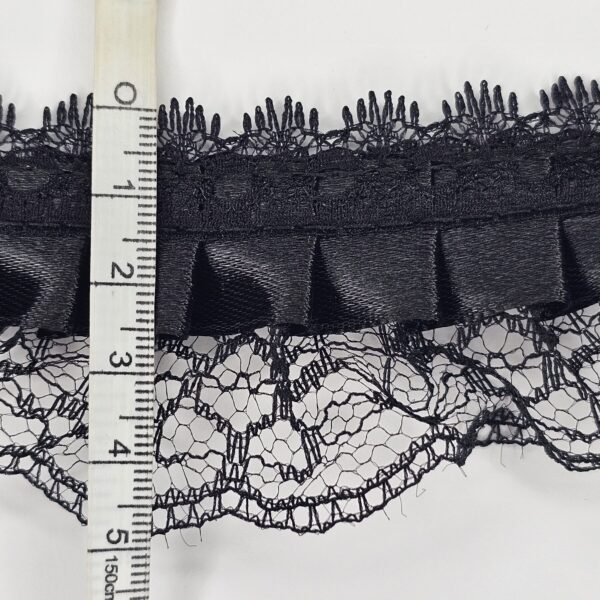 Medium Black Lace Trimmings - 3 metres - TP3025