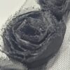 3D Flowers Large Black Trimmings - 3 metres - TP3011