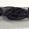3D Flowers Black Medium Trimmings - 3 metres - TP3027