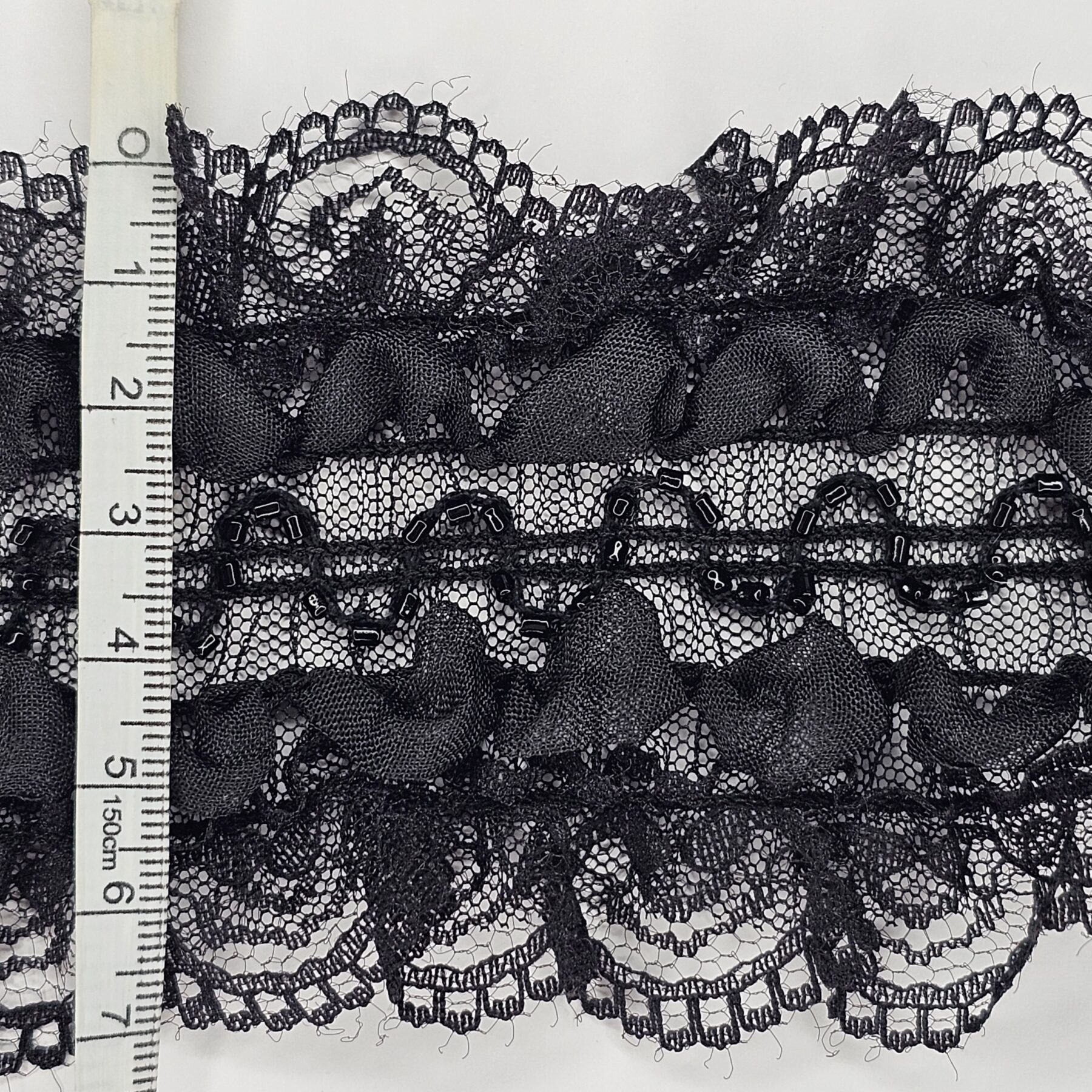 Black Elasticated Large Trimmings - 3 metres - TP3033