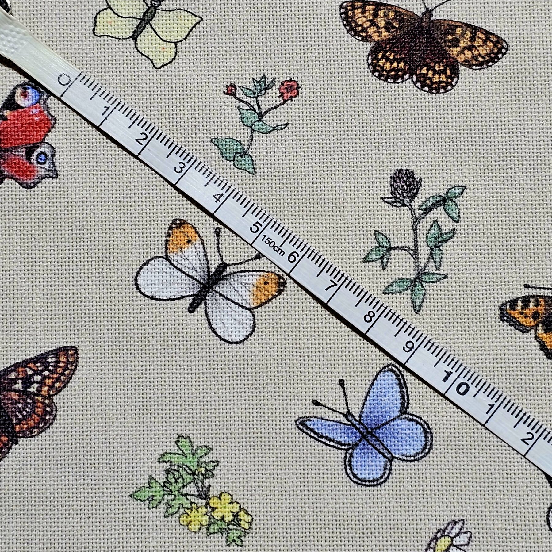 Panama 100% Cotton Fabric - Emma Lawrence Designs - Butterflies - CC254