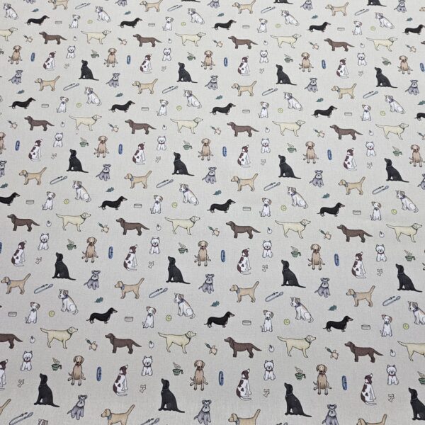 Panama 100% Cotton Fabric - Emma Lawrence Designs - Dogs - CC263