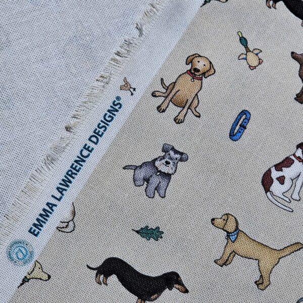 Panama 100% Cotton Fabric - Emma Lawrence Designs - Dogs - CC263