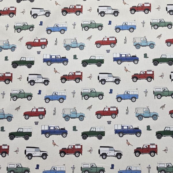 Panama 100% Cotton Fabric - Emma Lawrence Designs - Land Rover - CC265