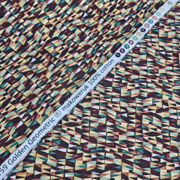 Makower - Golden Geometric - M193