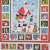 Fabric Panel - Merry Christmas Santa Advent Calendar - Panel 18