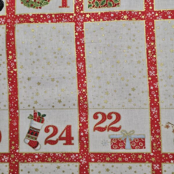 Fabric Panel - Jolly St Nick Christmas Advent Calendar - Panel 3