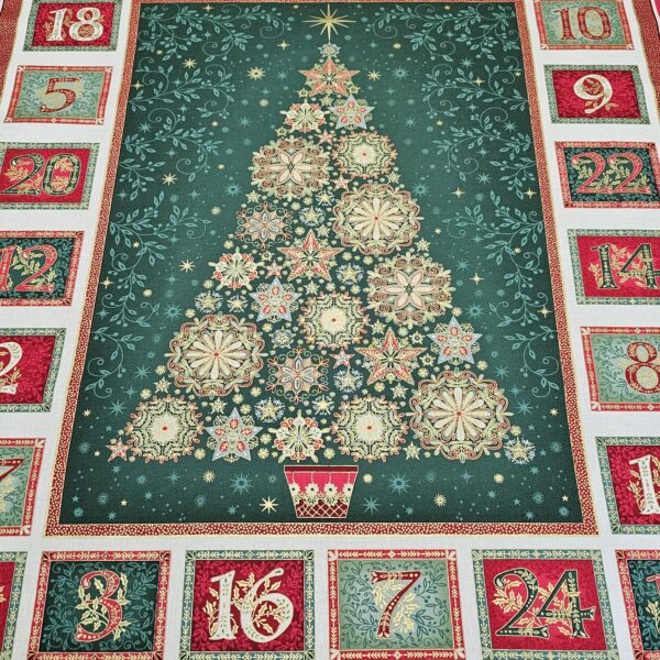 Fabric Panel - Good Tidings Christmas Advent Calendar - Panel 2