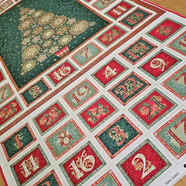 Fabric Panel - Good Tidings Christmas Advent Calendar - Panel 2