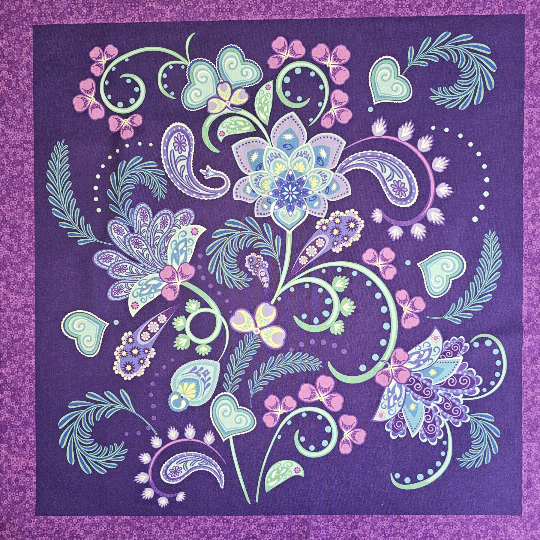 Fabric Panel - Andover by Sarah Maxwell Fantasy Garden - Panel 22