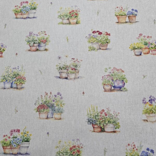 Cotton Canvas - Flower Pots - CC284
