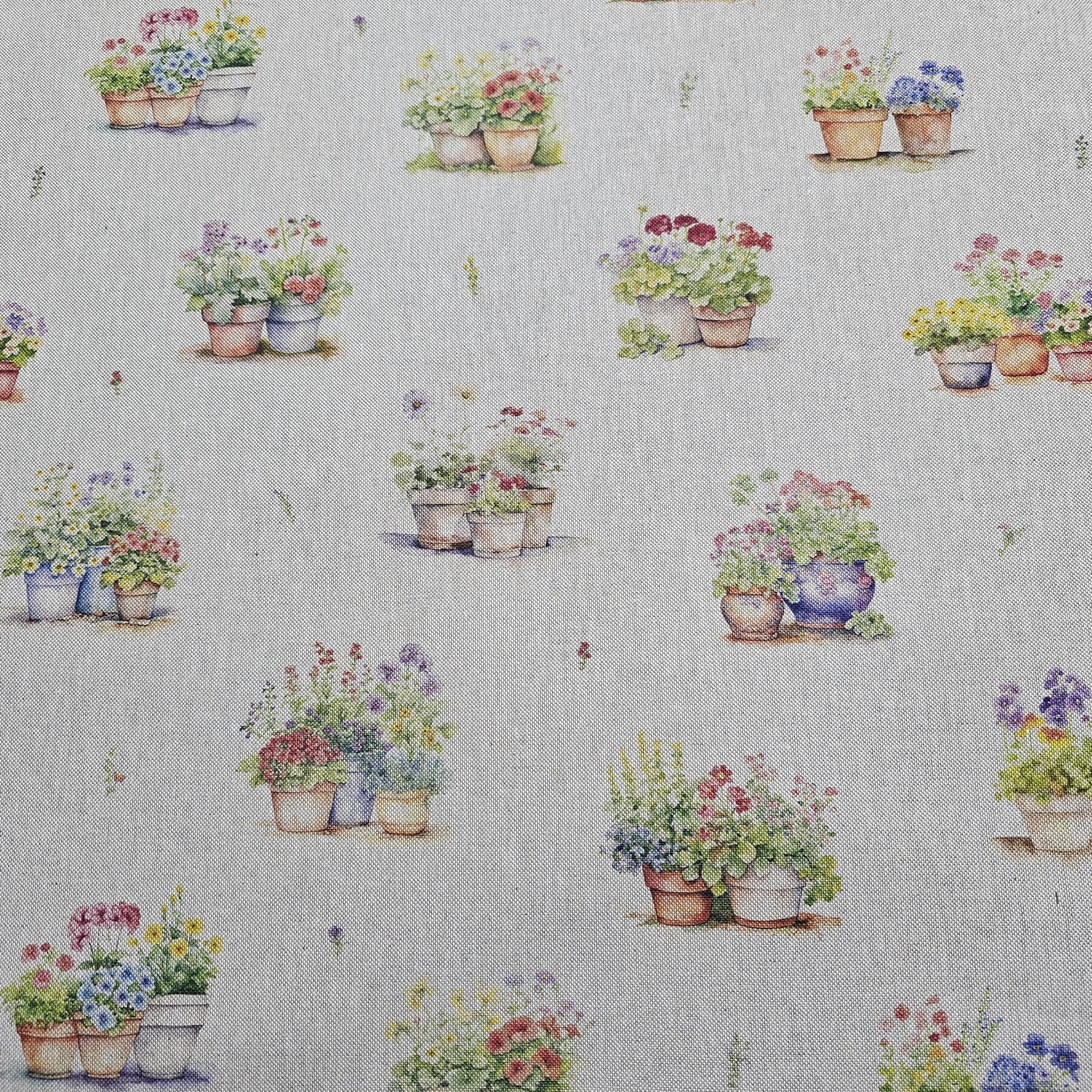 Cotton Canvas - Flower Pots - CC284