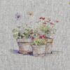 Cotton Canvas - Flower Pots - CC284