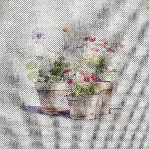 Cotton Canvas - Flower Pots - CC284