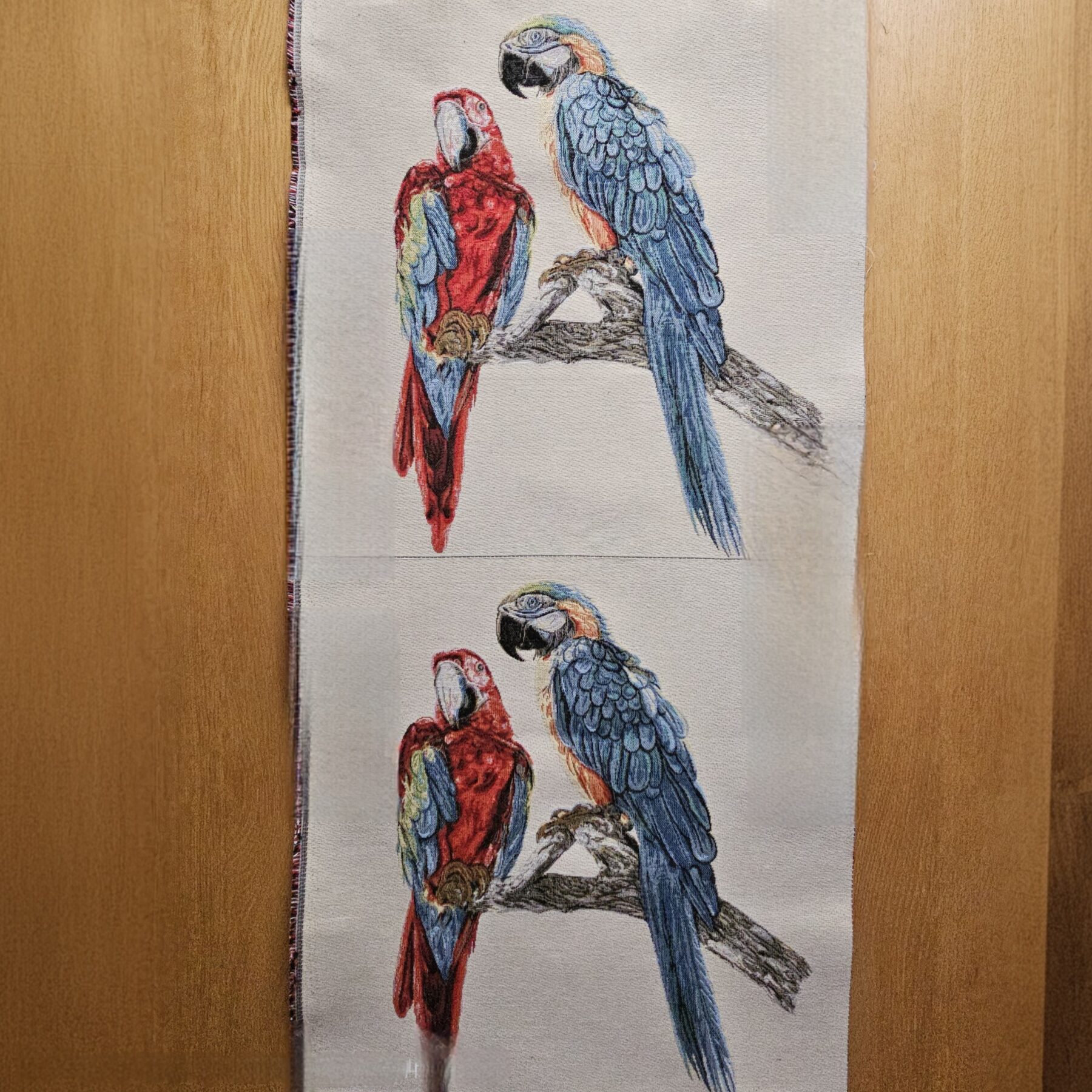 Fabric Panel - Macaw Parrot - Gobelin Panel 14